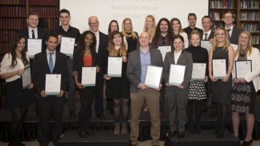 2015 Awards ceremony for Access to Science students at Burlington House