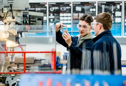 Engineering students in the classroom