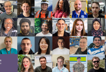 A collage of technicans