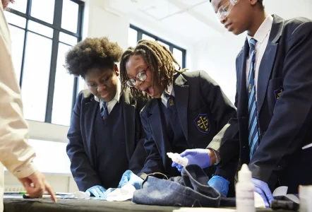 Students in a Careers Uncovered session at the Technicians Gallery at the Science Museum - SM official photo