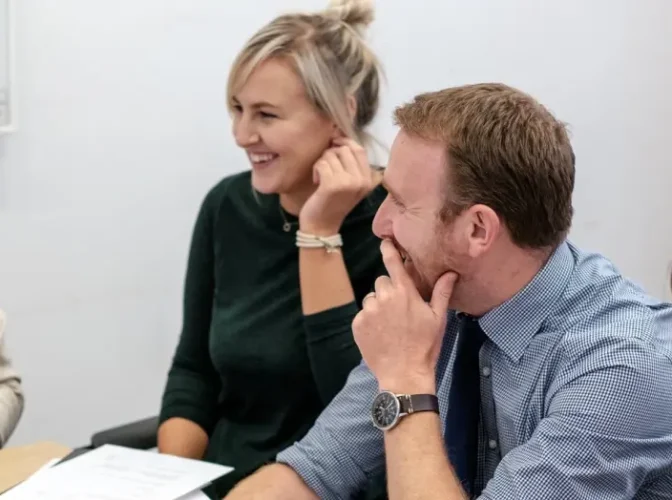 Teachers chatting