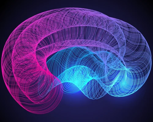 Abstract pattern representing a human brain