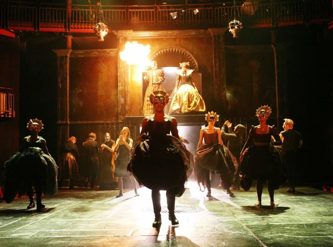 Royal Shakespeare Company actors performing on stage