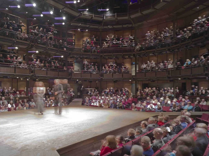 Audience watching a performance at the Royal Shakespeare Theatre