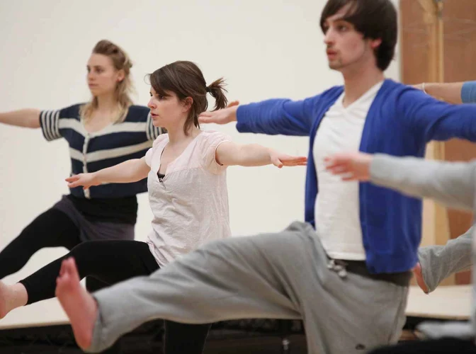 Royal Shakespeare Company actors rehearsing