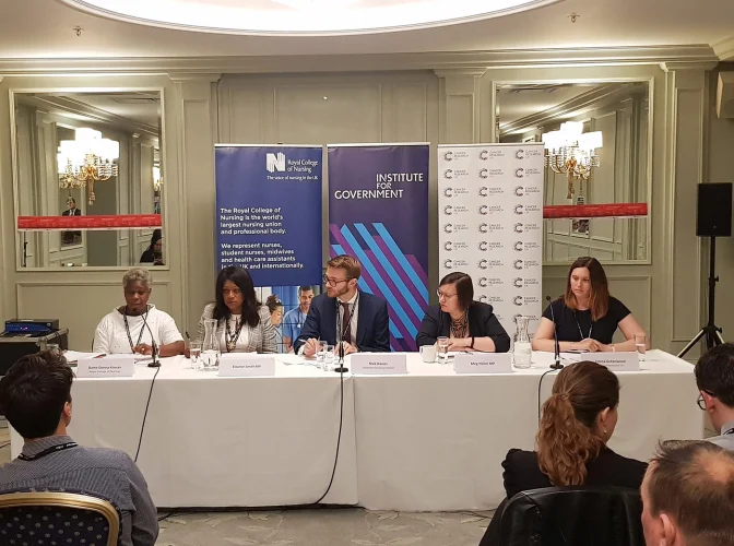 Panel debate at Institute for Government event