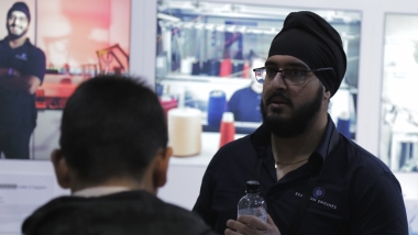 Baldeep Bhamrah started his career as a technician apprentice with Reaction Engines, at the Skills Show in Birmingham he shared his story with students.