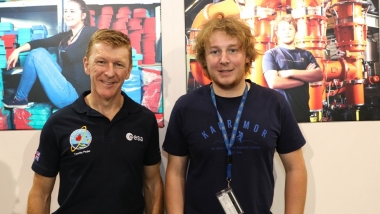 On 20 September 2018, Major Tim Peake visited the Technicians Make it Happen stand at the New Scientist Live exhibition at London Excel.